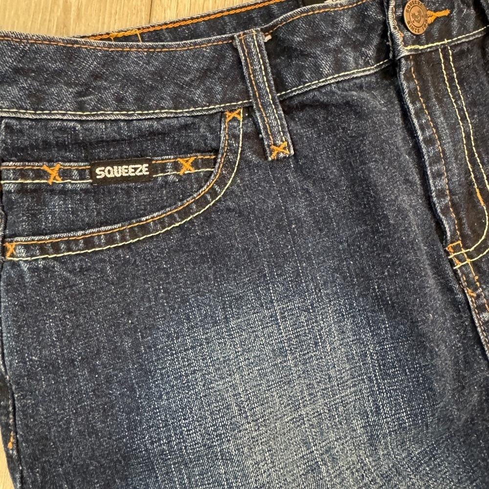 Squeeze Y2K Denim Pencil Skirt Size 7. Y2K, 90s NWOT - Picture 3 of 8